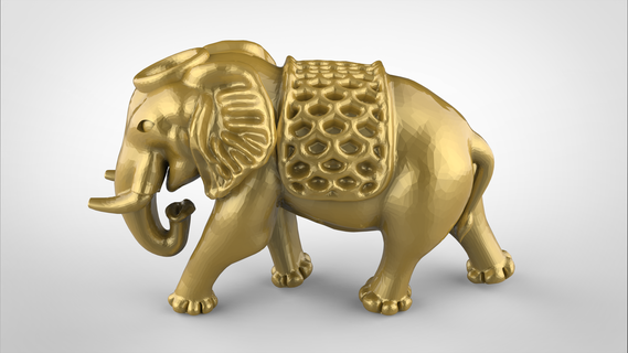 Elefant 3d print Modell file 4 elephant model 3dprint cad earrings pendant stl jewelry 3d print model - Mito3D