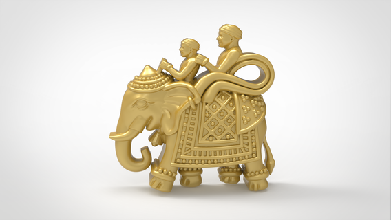 elephant 3d-print model file-6 elephant elephant-model elephant-3dprint-model elephant-cad-file elephant-earrings elephant-pendant elephant-stl-file elephant-jewelry-file  3d print model - Mito3D