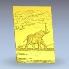 elefante, africa arte 3d print model - Mito3D