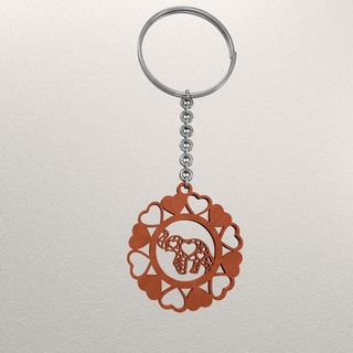 elephant animal keychain kc14 Jewelry key ring ornament decoration art 3d print model - Mito3D