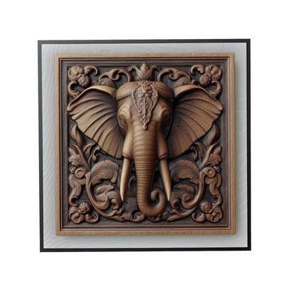 elefante animal alivio arte animales yeggi mito3d busto google colgantes medallón relief wall art pared 3d print model - Mito3D