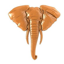 elephant bas-relief cnc art router bas relief animal head 3d print model - Mito3D