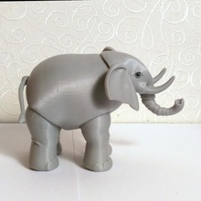 elefante bjd vários animais articulados brinquedo 3d print model - Mito3D