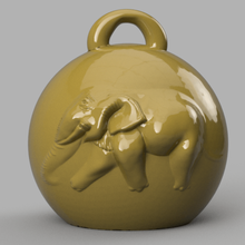 elefante Natal bola arte noel abeto enfeite papai claus alegre homem neve 3d print model - Mito3D