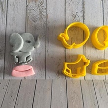 elefante del circo cookie cutter cortador vari il 3d print model - Mito3D