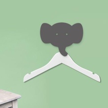 elephant coat hanger holder hook animal hooks wall hangers decoration home clothes savannah rack child bedroom 3d print model - Mito3D