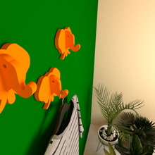 éléphant crochet de manteau enfants la maison mur art décoration murale les porte-manteau cintre rack décor salle séjour design d'intérieur 3d print model - Mito3D