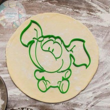 elefante biscotto taglierina cane cucina taglio masse torta frese pennarello marcatori francobolli muffe animale animali 3d print model - Mito3D