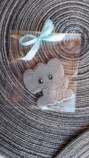 elephant cookie cutter embosser dembosser eboss elefante 3d print model - Mito3D