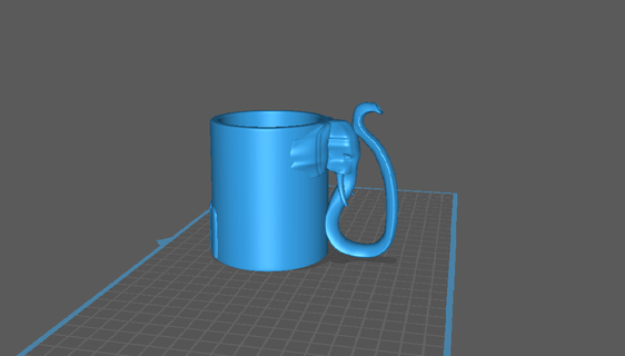 elephant cup coffee food drink dishes kitchen 3d print model - Mito3D
