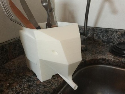 elephant cutlery drainer elephant cutlery drainer elephant cutlery drainer  3d print model - Mito3D