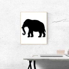 elephant decor picture animals collection  elephant decor picture poly animal animals art wall decor decor canvas zoo animal picture 3d print model - Mito3D