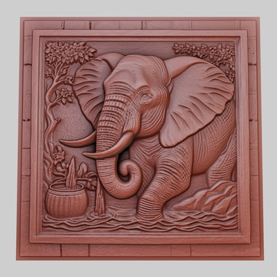 elefante bevande acqua tronco 3d stampante modello animale obj stl arte 3dmodel scultura fauna selvatica mammifero uccello rettile predatore erbivoro creatura marina natura stampabile sollievo yeggi mito3d 3d print model - Mito3D