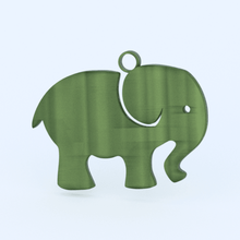 elephant orecchino moda elefante ciondolo gli orecchini pendant africano ciondoli capodanno felice anno nuovo idealab vacanze celebrare africa l'india l'asia 3d print model - Mito3D