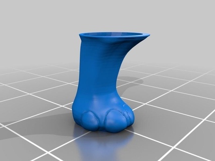 elephant feet shotglass glass containers box organization storage 3d print model - Mito3D