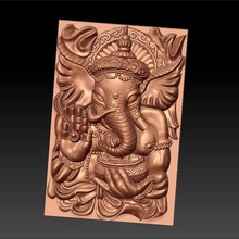 elephant god art animal 3d benevolence buddha hindu mercy mythical religion sculptures thailand genasha ganesha artcam bas-relief pendant 3d print model - Mito3D