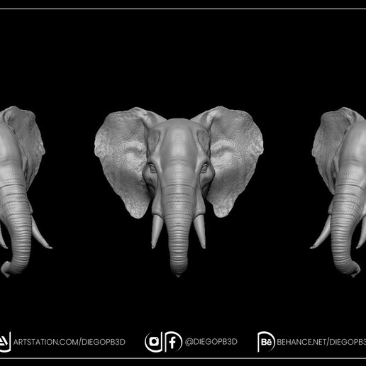 elefante chiave titolare supporto portachiavi decorazione animale fortuna bellissimo 3D print model - Mito3D