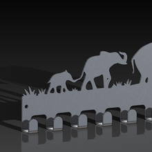 elefante chiave titolare supporto arte 3d print model - Mito3D