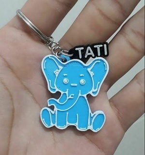 elephant keychain 3d print model - Mito3D