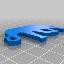 l'éléphant porte clés v2 3d_printing 3d print model - Mito3D