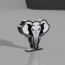 elephant lamp led fun 3d print model - Mito3D