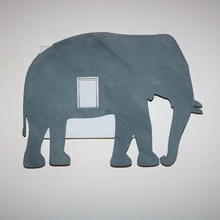 elephant lightswitch cover home nature style different playroom child kid party bedroom simple design decoration decor cool switch light animal art 3d print model - Mito3D