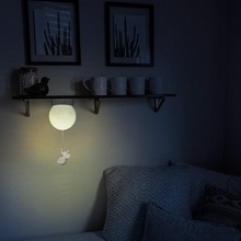 elephant moon lamp art light led interior decor gift 3d print model - Mito3D