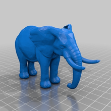 elephant more solid ears game animals 3d print model - Mito3D