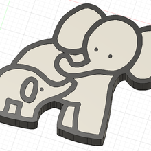 elefante luce notturna 3d print model - Mito3D