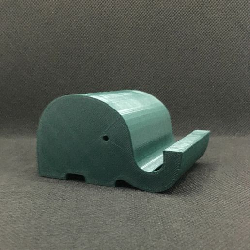 elefante passiva alto falante ficar pé phone 3D print model - Mito3D