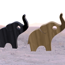 elefante pendente gioielleria ciondoli elefanti idealab moda orecchino 3d print model - Mito3D