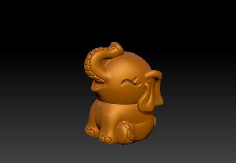 elephant pendant ornaments elephant pendant  3d print model - Mito3D