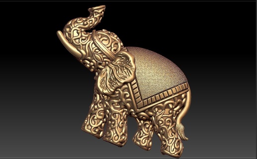 elephant pendent vinayagar vighnaharta ganapati lambodara 3d print model - Mito3D