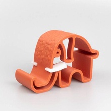 elefante teléfono soporte artilugio telefonico apoyo smartphone estante escritorio animal oficina 3d print model - Mito3D