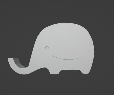 l'éléphant téléphone titulaire soutien amusement animal gadget 3d print model - Mito3D