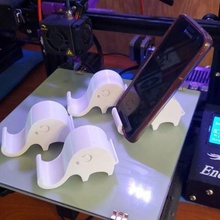 elephant telefono titolare coda orecchie gioco cellulare elefante animali 3d print model - Mito3D