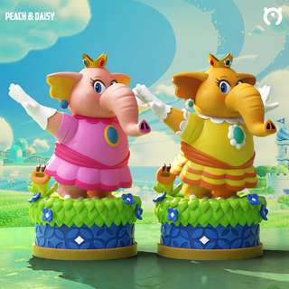 elephant princesses - super mario wonder Art luigi daisy peach video games nintendo figures 3d print model - Mito3D