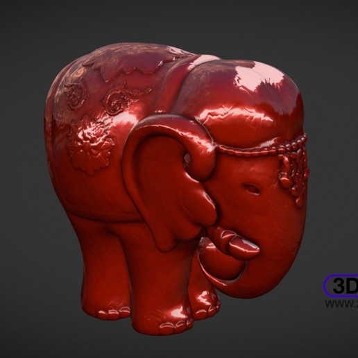 Elefanten-Skulptur Kunst Tier Elefanten sculptris Skulptur statue Skulpturen 3D print model - Mito3D