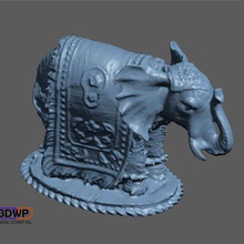 elefante escultura de escaneo 3d art Escaneo Escáner animal david sls el la estatua las exploraciones réplicas 3d print model - Mito3D