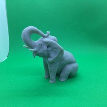 elefante posição sentada jogo brinquedo tronco cauda nsfw mamífero animais 3d print model - Mito3D