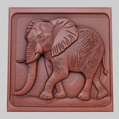 l'éléphant promenades 3d imprimante modèle animal obj stl art 3dmodel sculpture faune mammifère oiseau reptile prédateur herbivore créature marine nature imprimable soulagement yeggi mito3d 3d print model - Mito3D