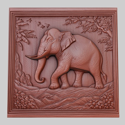 l'éléphant promenades 3d imprimante modèle animal obj stl art 3dmodel sculpture faune mammifère oiseau reptile prédateur herbivore créature marine nature imprimable soulagement yeggi mito3d 3d print model - Mito3D