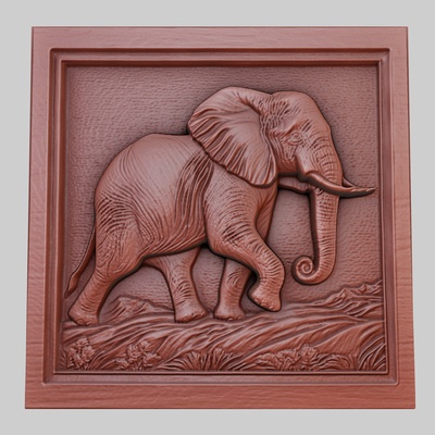 elefante passeggiate 3d stampante modello animale obj stl arte 3dmodel scultura fauna selvatica mammifero uccello rettile predatore erbivoro creatura marina natura stampabile sollievo yeggi mito3d 3d print model - Mito3D