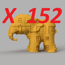Elefant x152 Kunst Tier Zoo Dschungel trompe 3d print model - Mito3D