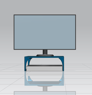 eleva monitor suporte levanta altura pc computador 3d print model - Mito3D