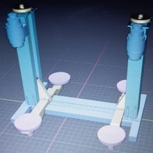 elevador settore automobilistico 3d print model - Mito3D