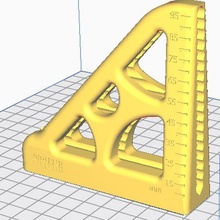 elevation ruler architecture carpentry rule design 3d print model - Mito3D