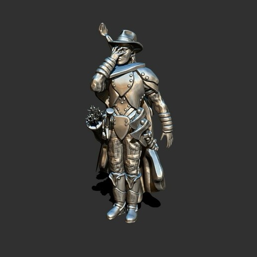 elfo arciere facepalm 28mm dnd dnd_miniature Dungeons and Dragons 3D print model - Mito3D