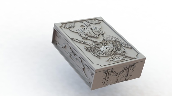 elf dice box rpg d20 system dungeons dragons minifigure tabletop games 3d print model - Mito3D