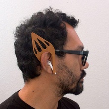 elf ear bud holders fashion airpods cosplay earbuds ears headphones ninjaflex costume 3d print model - Mito3D